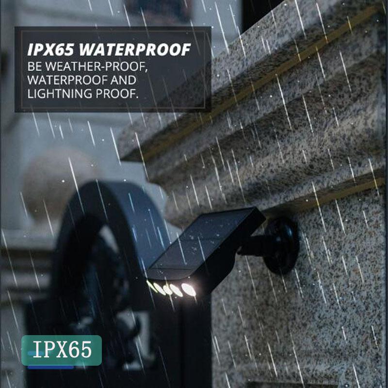 Solar Outdoor Motion Sensor Security Wall Light 3 Modes IP65 Waterproof Built-in Battery Solar Powered 4LED Garden Wall Lamp