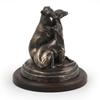 Whippet - Dog Figurine, Figure On a White Base, Trophy for Art-Dog Dog Show Exhibition