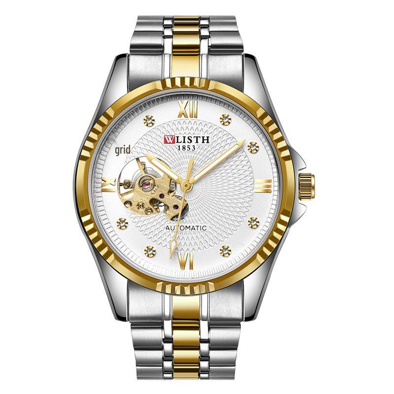 2026 Men s Casual Automatic Mechanical Luminous Steel Band Watch