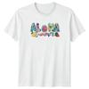 Aloha Sommer Damen T-Shirt Tropische Früchte Kunst Hawaiianischer Sommerurlaub
