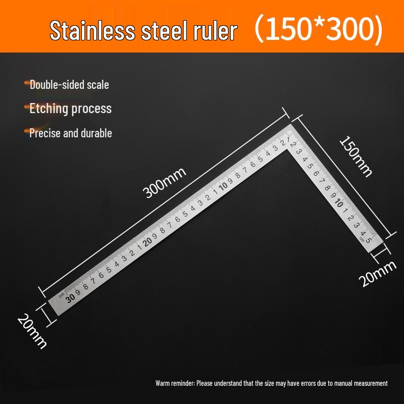 Multifunctional High-Precision Protractor: Angle, Square, Triangle, and Angle Gauge for Woodworking and Industrial Measurement.