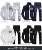 Blanc Blanc Tracksuit Long and Cute Korean Training Casual Top and Bottom Gym Yoga Fitness Subculture Men's 2-Piece Set, Sleeve, Loungewear,