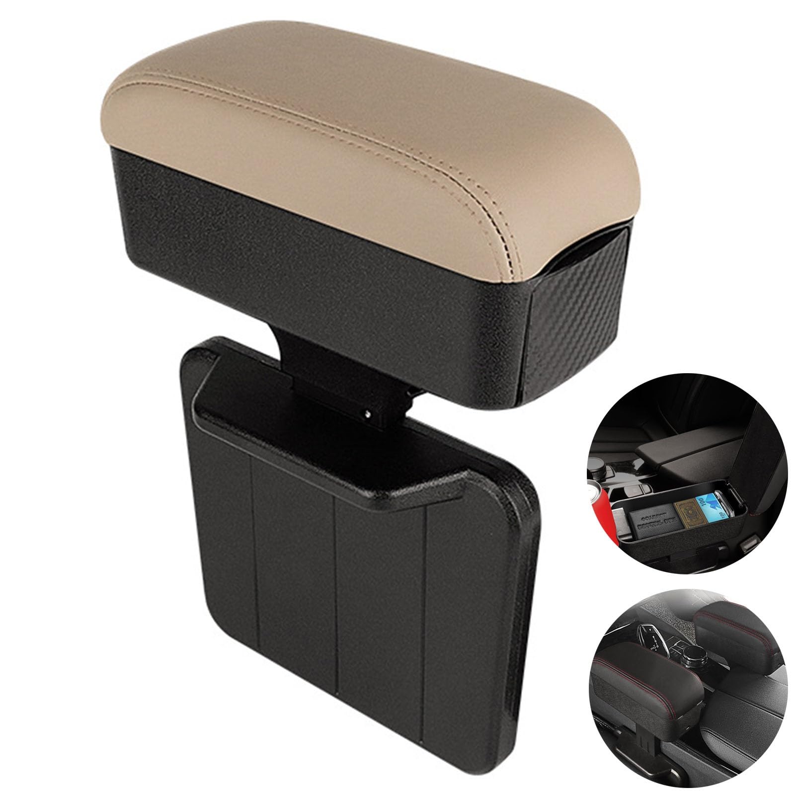 

[Для Suzuki Every / Every Wagon DA17V DA17W] Подлокотник Консольный ящик Подушка для локтя - Ящик для хранения аксессуаров | Идеально подходит для путешествий и повседневного использования (Бей