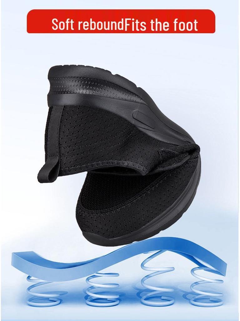 Four Seasons Damen Übergröße Leichte Atmungsaktive Walking-Schuhe – Extra Weite Weiche Sohle für Senioren