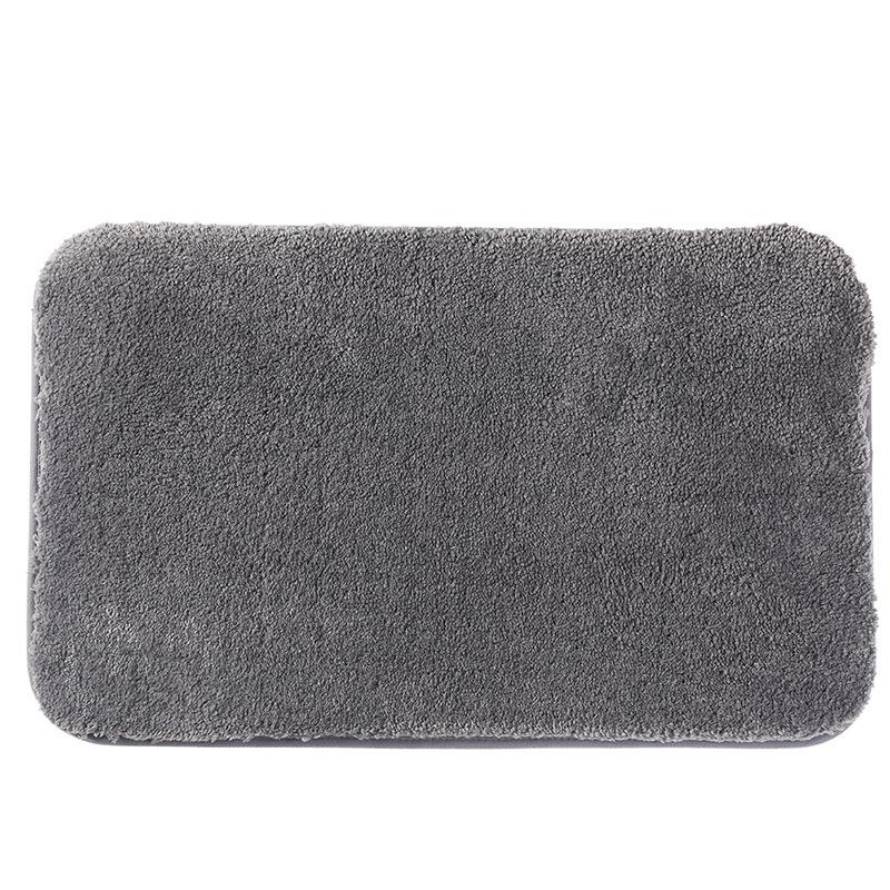 Thickened Anti-Slip Bathroom Floor Mat: Water-Absorbent Plush Doormat for Toilet, Entrance, and Bedroom