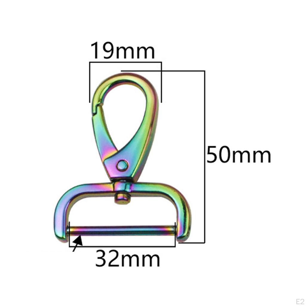 Gancho giratório, gancho de cordão premium para projetos de costura, largura interna de 1 1/4”