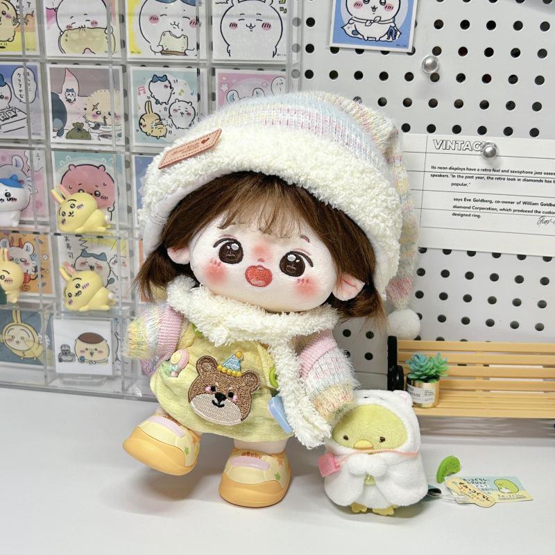 Winter Warm Sweater for 20cm Cotton Plush Doll - Cute New Outfit
