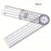 1pc/2pcs/3pcs Joint Angle Measuring Ruler Measuring Tool Ulna Multifunctional PVC Angle Ruler, Suitable for Artists, Designers, and Students