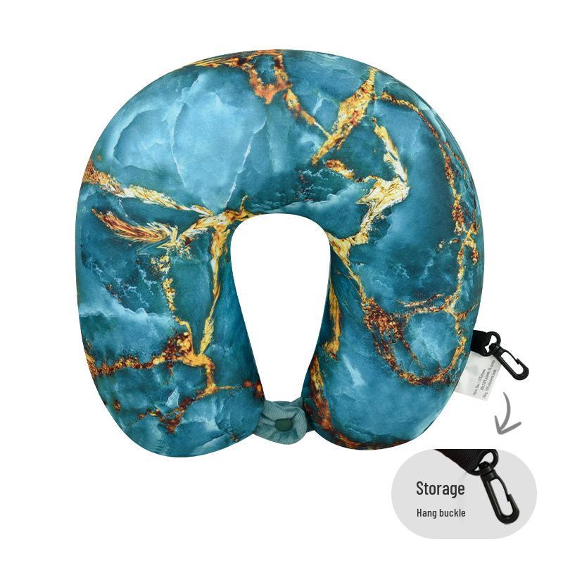 U-Shaped Foam Neck Pillow for Travel, Office Naps, and Car Support