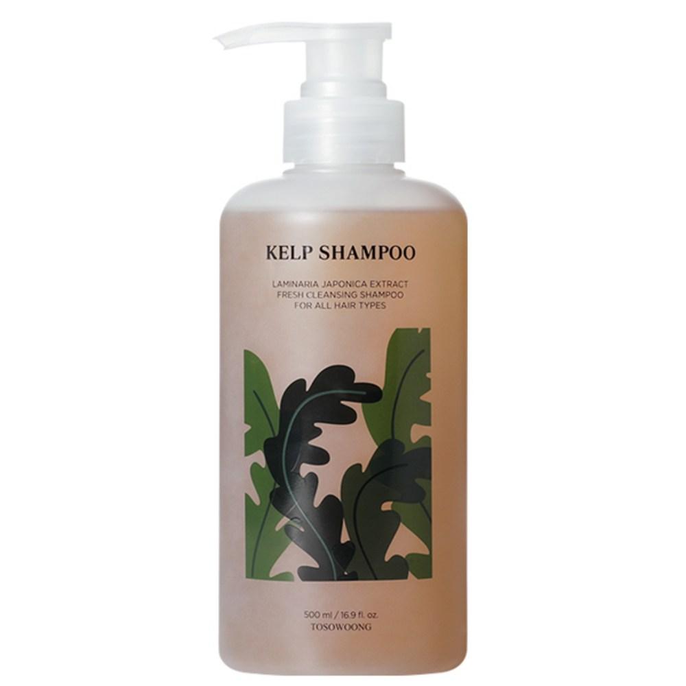 Tosowoong Kelp Shampoo, Dry Skin, Sensitive Skin, Gentle, Mildly Acidic, Scalp Care for Pregnant Women, Silicone-Free, 1 pcs 500ml