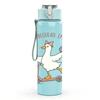 1PC Skateboard Goose Funny Cartoon 750ml Color Plastic Sports Water Bottle Leakproof Flip Straw Lid Suitable for Sports Office Home Use