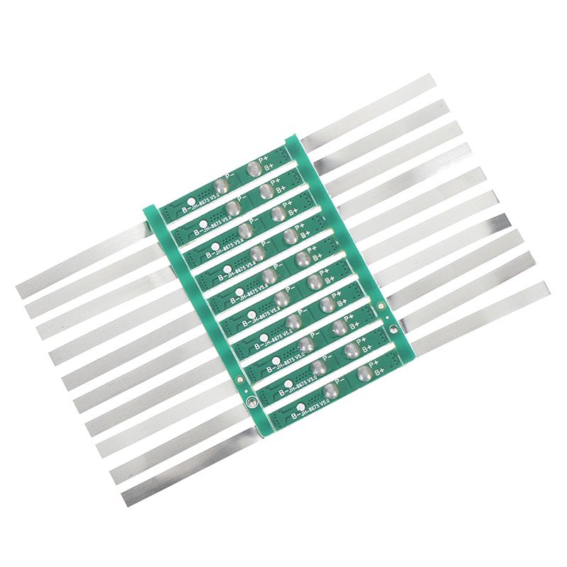 10ks 2A Bms ochranná deska pro 1S 3,7V 18650 Li-Ion Lithium Battery Cell Kit