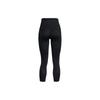 Under Armour Solid Color Reflective Slim Fit Drawstring High Waist Nine-Point Sports Pants Women bottoms Black 1383367-001