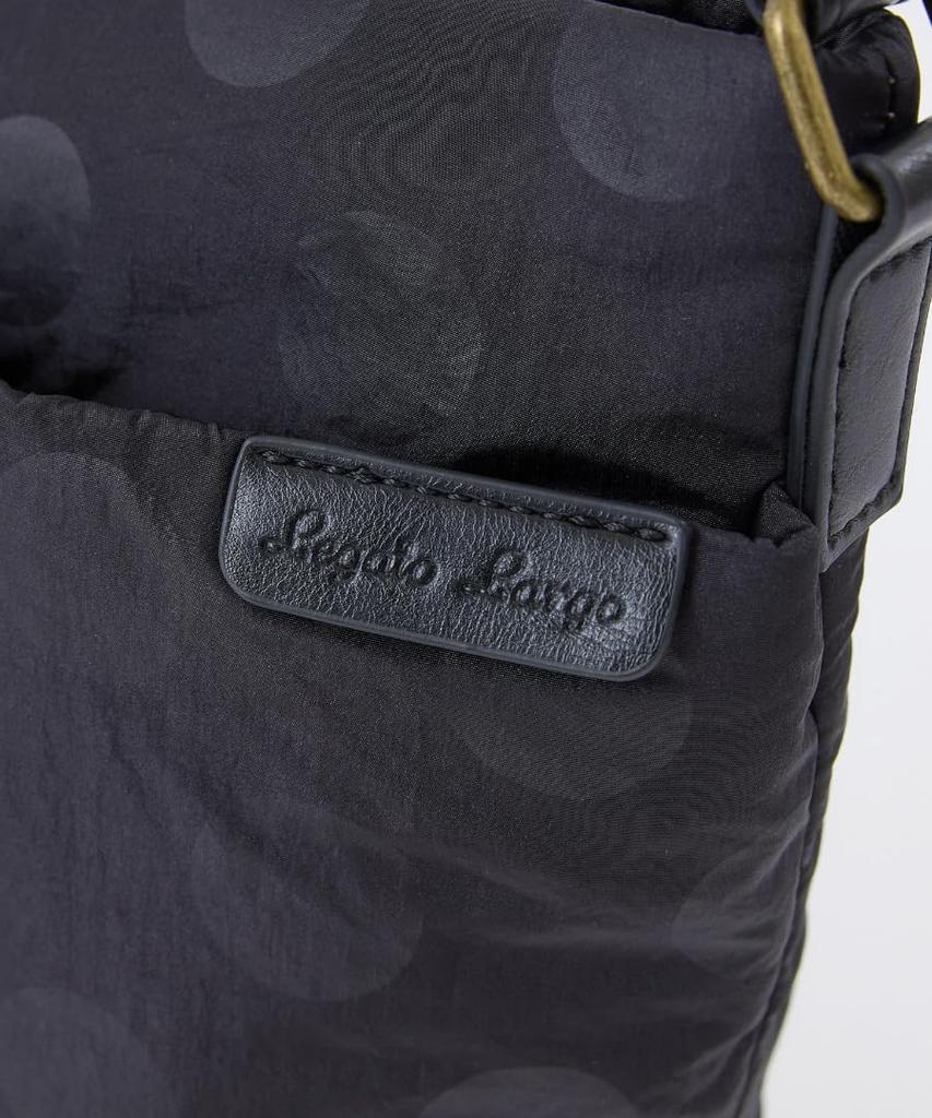 Legato Largo Dot Series Shoulder Bag, A5 Size, Water-Repellent, Bucket-Shaped, Lightweight