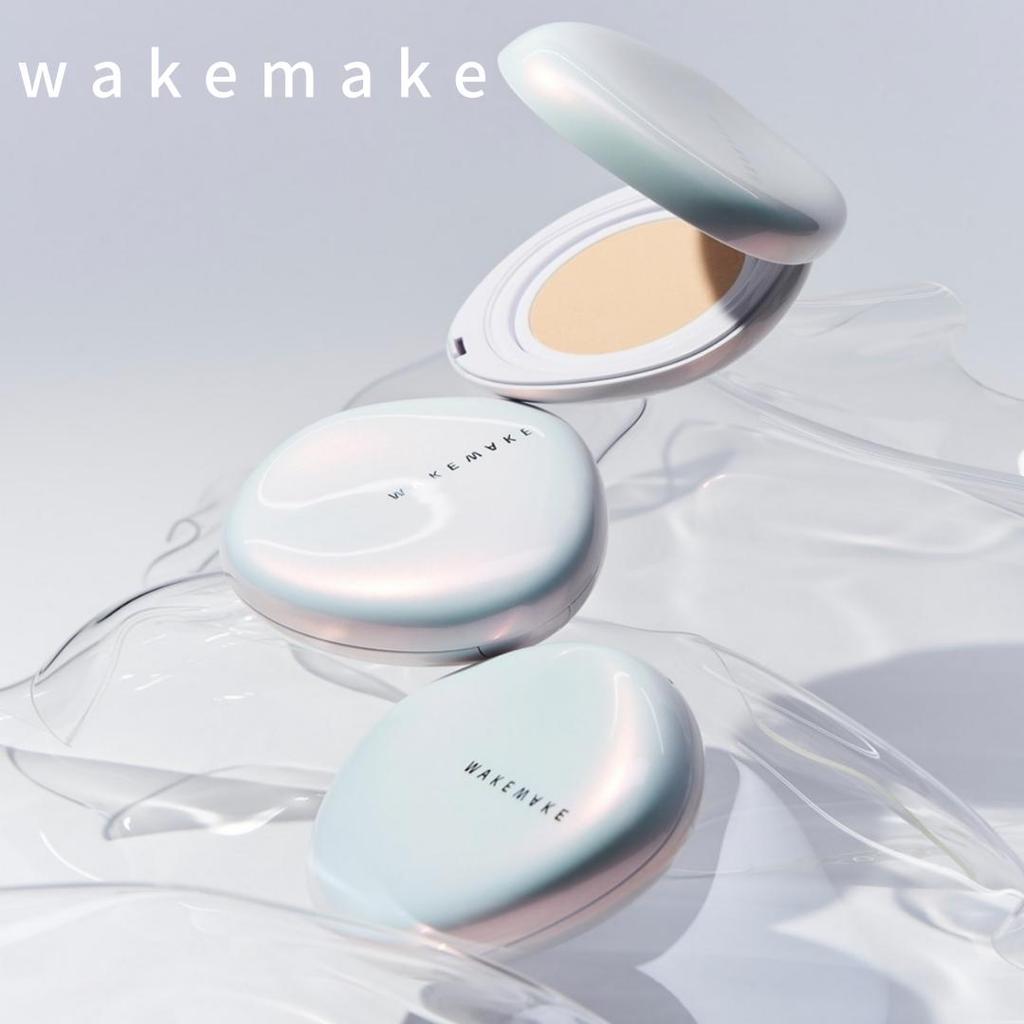WAKEMAKE NEW WATER GLOW COATING CUSION 11g 4colors | Cover All Perfect Cushion High Coverage Poreless Flawless Foundation 24H Long-lasting