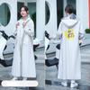Women's Outdoor Walking Single Raincoat Scooter Motorcycle Battery Car Plus Long Body Rain Poncho