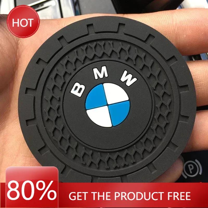 2025 Caldo 2 pezzi 7CM Pad in Silicone Tappetino Antiscivolo per Auto Sottobicchiere per Acqua Per BMW M E39 E36 E60 E90 E3A4 E46 F30 F10 F20 X1 X3 X5 E53 auto s