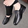 2024 Men Summer Loafers Genuine Leather Soft Man Casual Slip-on Cutout Footwear Tenis Masculino Shoes for Men Non-slip Sandalias