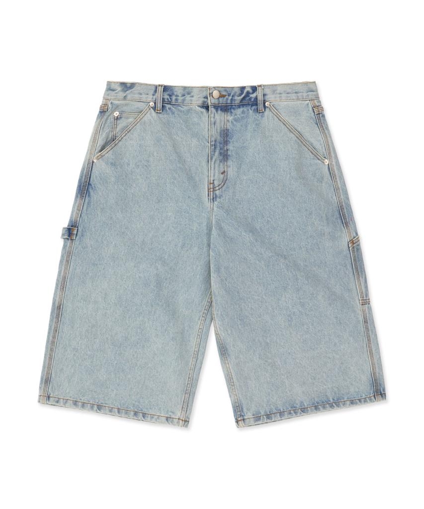 DIMITO Carpenter Denim Shorts (Long & Loose Fit) Light Blue