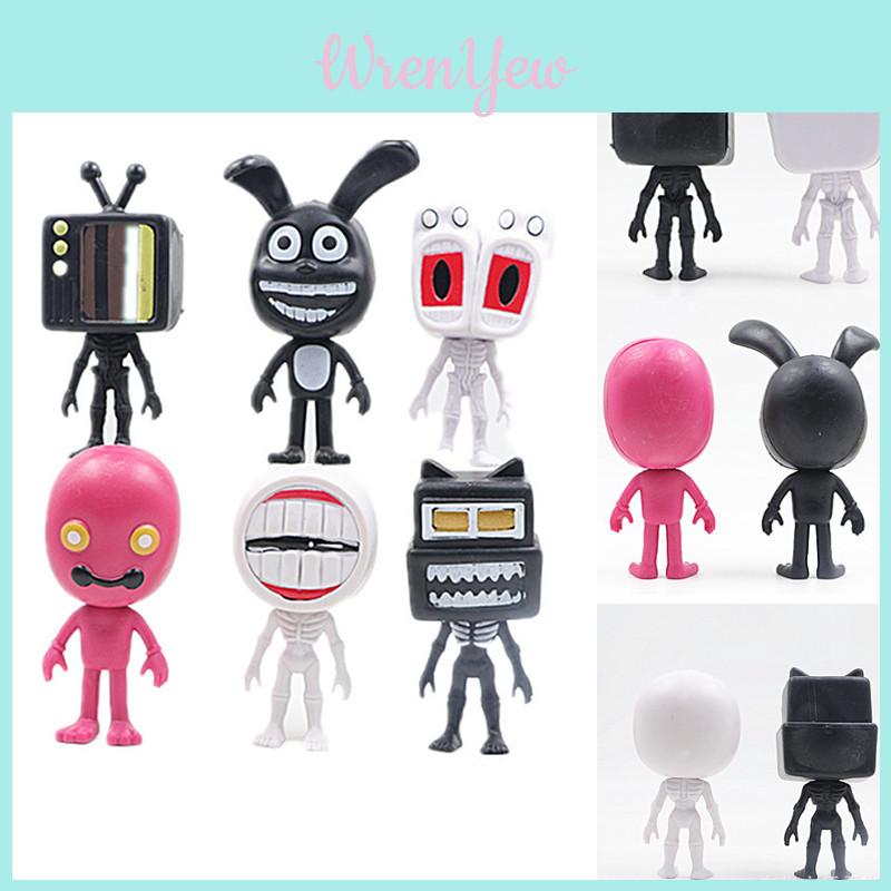 Q Version Big Head Siren Hand Ornaments Of 6) For Office And Home Decor
