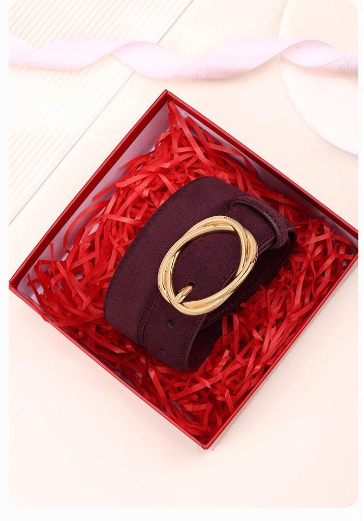 Korean Style Women's Slim Leather Belt with Pin Buckle - Fashionable and Decorative for Jeans