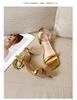 2026 Summer Mid-Heel Sandals: Versatile Single Strap Fashion for Women in Europe & America