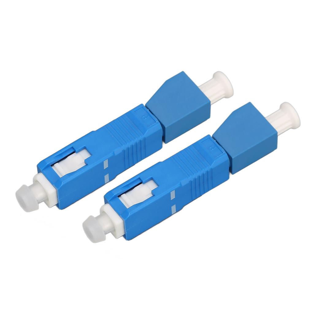 2 Stück Faseradapter SC Stecker auf LC Buchse Geringe Verluste Hohe Genauigkeit Weit verbreitet SM 9 125 Hybridadapter für CATV-Netzwerke