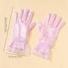 Mode Punkt Elastische Spitze Handschuhe Etikette Geburtstagsparty Tanzkleid Handschuhe Kurz Braut Hochzeit Rosa Netz Handschuhe