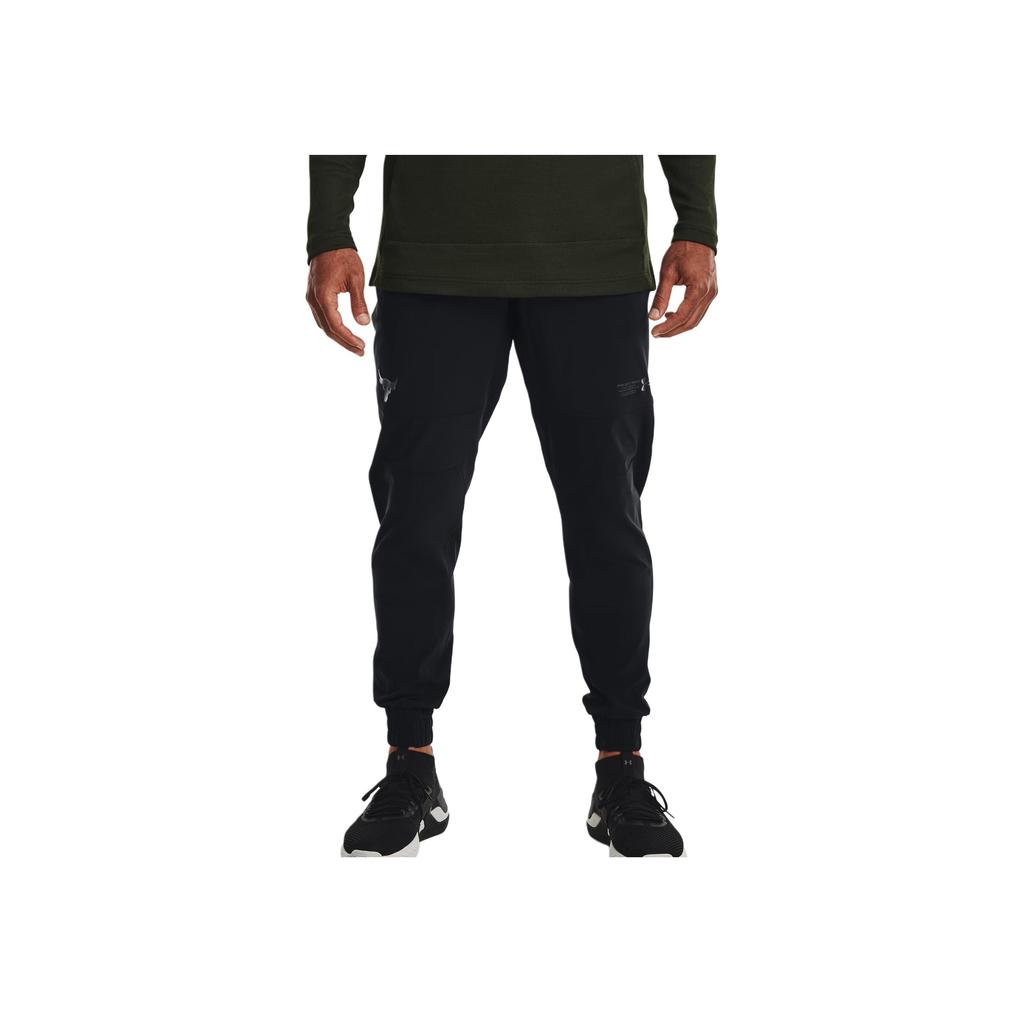 Under Armour Project Rock Casual Sports Joggers Men Bottoms Black 1367077-001