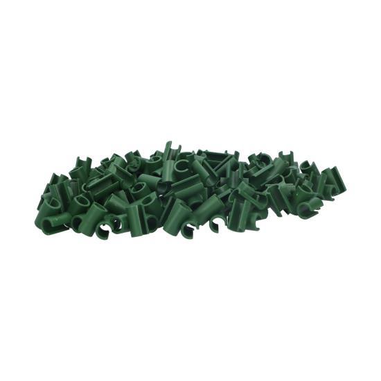 100Pcs Gardening Fixed Cross Clip Plastic Plant Buckle Clamp Clip for Agriculture Garden