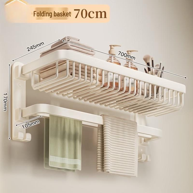 CMAOS Double Folding Wall-Mounted Towel Rack