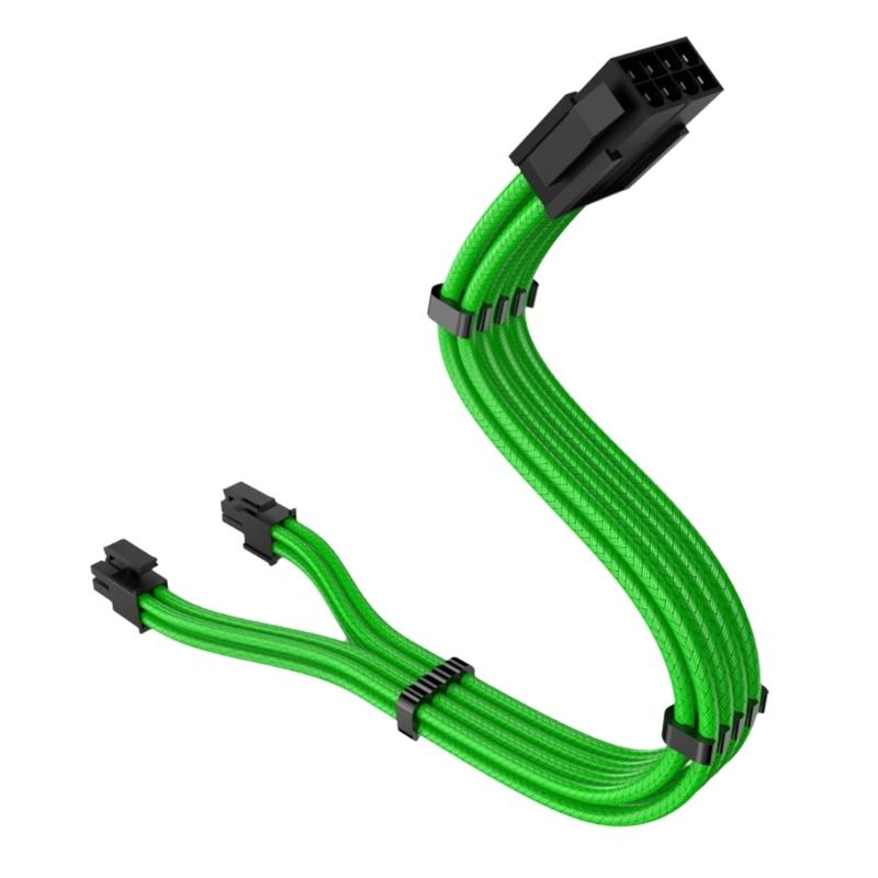 11.8inch CPU 8pin Male to 4+4pin Detachable Male Power Adapter Cable For Modular