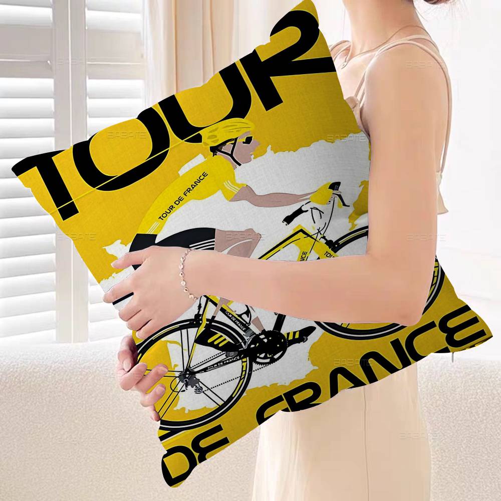 Tour of F-France Cushion Cover Pillowcase Upholstery Sofa Throw Pillow Home Decor Pillowcas