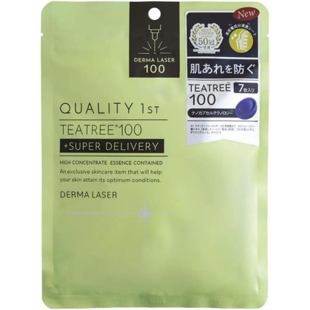 

Quality 1st Derma Laser Super Tea Tree 100 Green Mask Pack (7 Sheets) Trouble Care Cosmetics