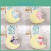 Sanrio Sleeping Moon Plush Toy For Kids Kt Mymelody Cinnamoroll Kuromi Gift