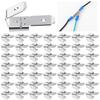 Double Spade Connector Assortment 25/50 Pcs Electrical Quick Disconnect Adapters for Automotive and Industrial Use