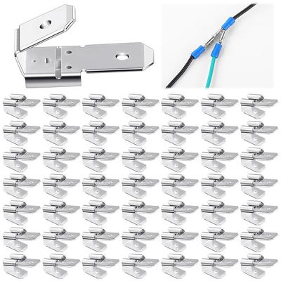 Double Spade Connector Assortment 25/50 Pcs Electrical Quick Disconnect Adapters for Automotive and Industrial Use