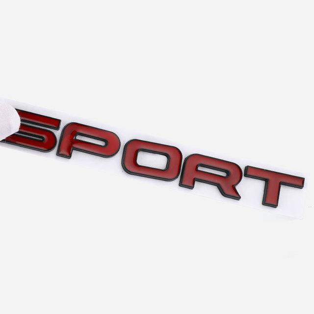 Auto Metal SPORT Premium Car Side Fender Rear Trunk Emblem Badge Decal Car Sticker 3D