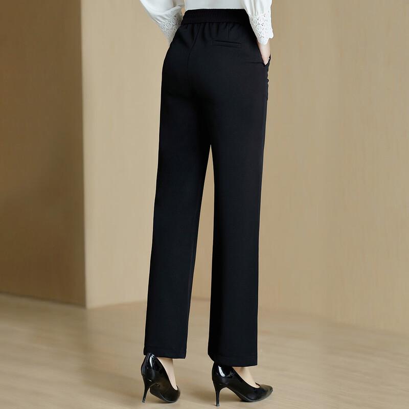Mid-Aged Women's Autumn/Winter Straight-Leg Casual Pants