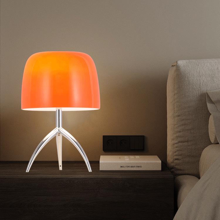 

Bauhaus Modern Minimalist Glass & Copper Table Lamp for Bedroom, Study, or Living Room Lampshade Only - No Bulb, No Base