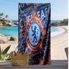 Пляжний рушник з принтом Chelsea FC, швидковисихаючий, м'який, портативний, великий прямокутний пляжний килимок для подорожей, басейну