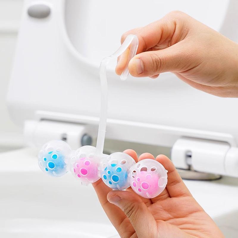 Závěsná čisticí koule na WC čisticí koule na WC čisticí deodorant čistič na WC vůně do WC závěsná koule modrá bublina