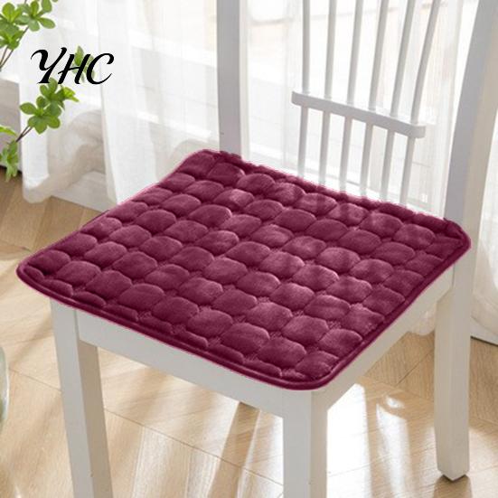 Cuscino per Seduta Tappetino per Sedia Peluche Confortevole Quadrato Antiscivolo Cuscino per Divano per Casa Ufficio Esterni