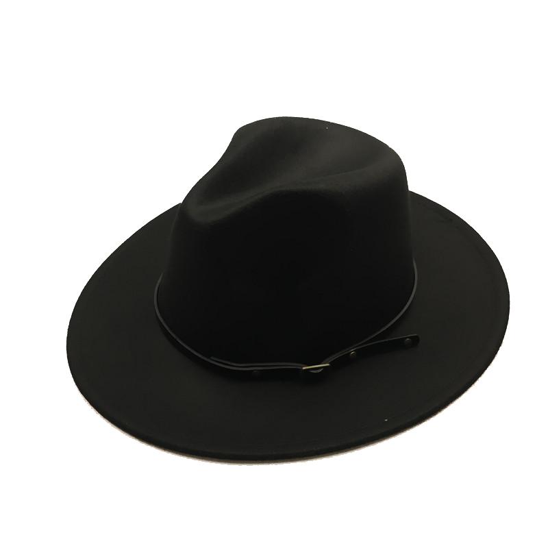 Cappello Fedora per Bambini Cintura Nera Bambini Piccoli Ala Larga Feltro Massiccio Classico Bianco Nero Bambino Casual Formale Primavera Autunno