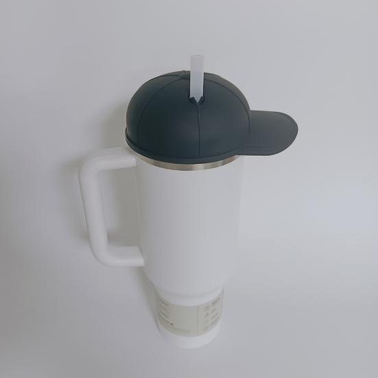 Baseballhette Kopplokk Silikon Baseballhette Beskyttelsesdeksel 3D Design Vanntett støvtett koppdeksel for hjemmekontor Restaurantoppbevaring