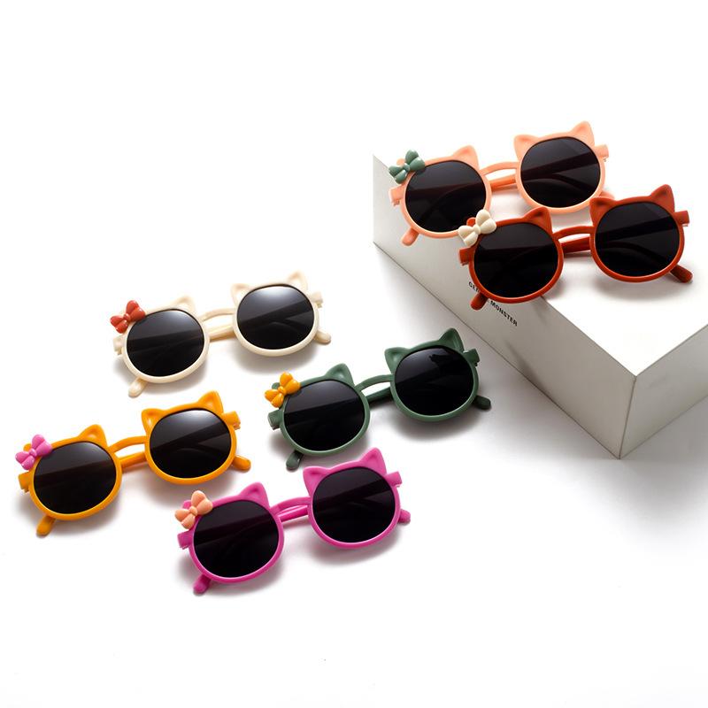 Children'S Sunglasses Cute Bow Cartoon Children'S Fun Sunglasses Shading Girls Sunglasses Multi-Color