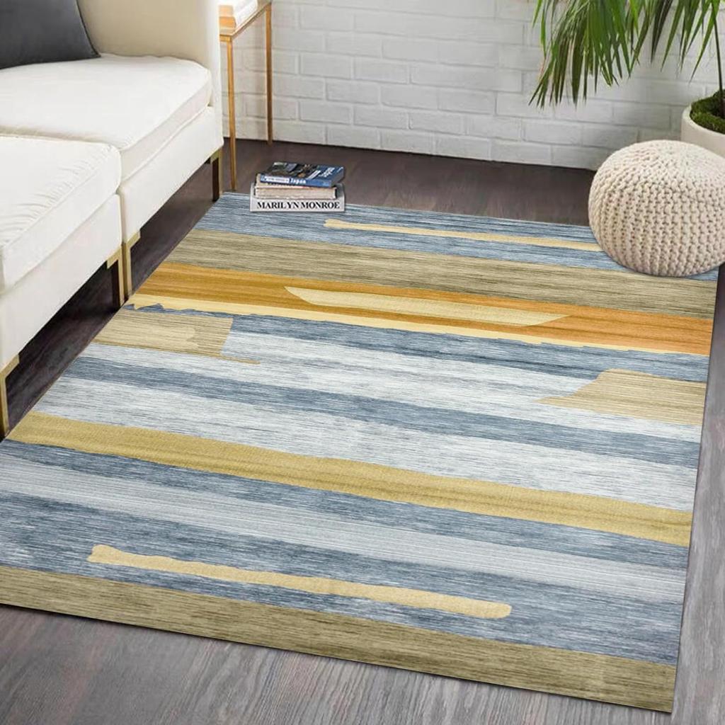 Koberec v severském stylu do obývacího pokoje, odolný proti nečistotám a snadno udržovatelný, vintage podložka na podlahu, koberec k posteli do ložnice