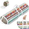 New Transparent Wrapping Paper Storage Bag Zipper Waterproof Gift Packing Bag Large Capacity with Handle Under Bed Storage