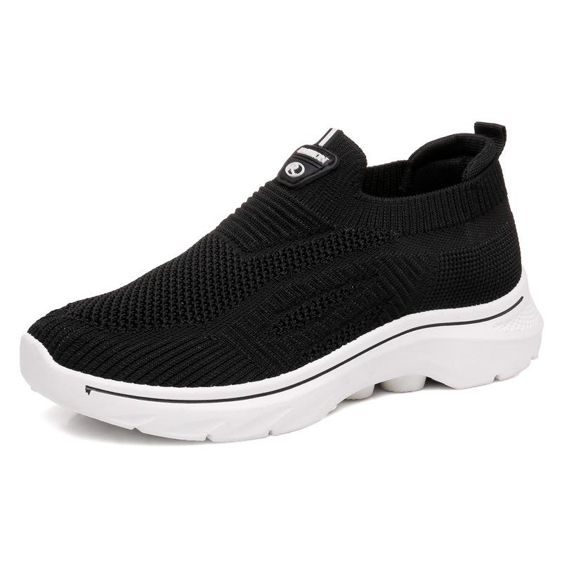 Women's shoes spring new sports shoes women's comfortable and breathable fly-woven mesh casual shoes women's breathable and comfortable