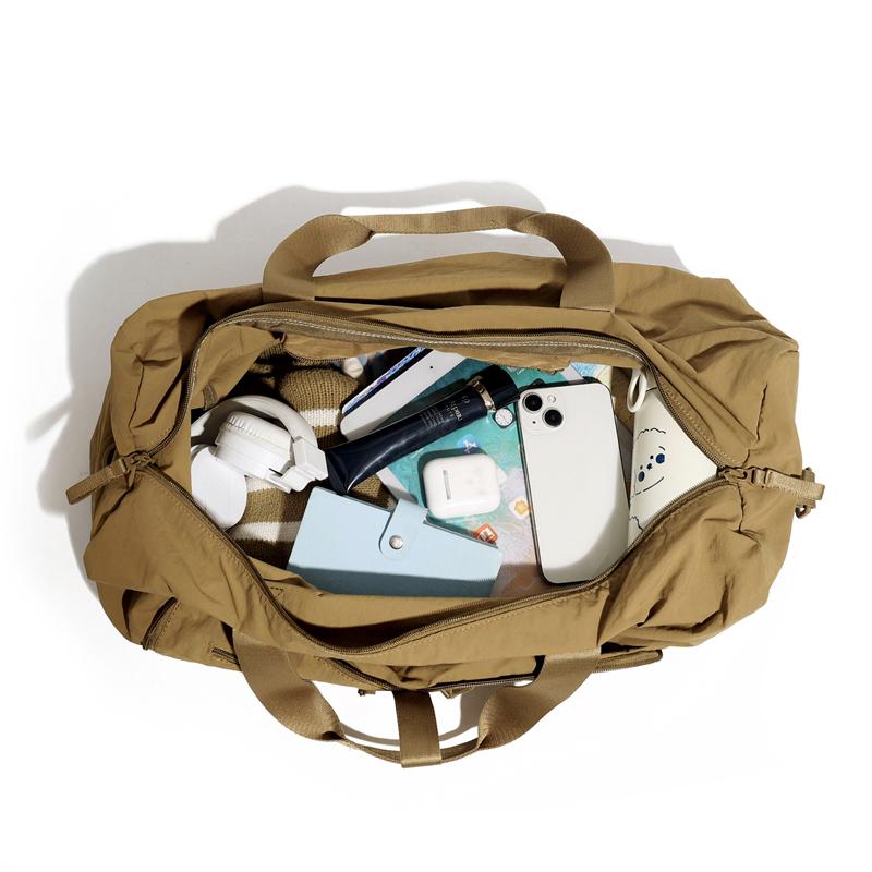 Foldable Gym Yoga Bag Large Storage Outdoor Short Distance Travel Camping Shoulder Crossbody Bags Outing Boarding Trip Handbag